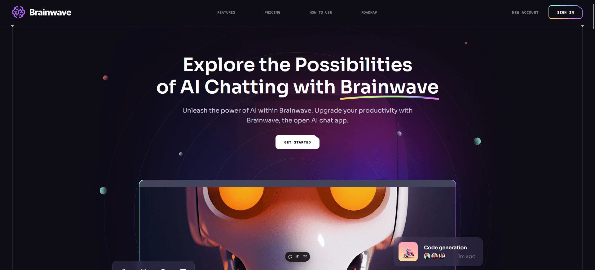 AI Saas Landing page